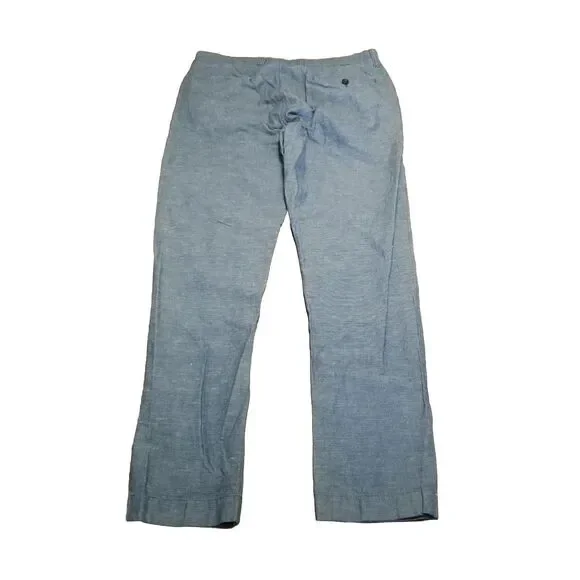J Crew Baird McNutt 770 Linen Pants Men's Size 32x32 Gray Casual Chino (32x30.5) - Picture 3 of 7